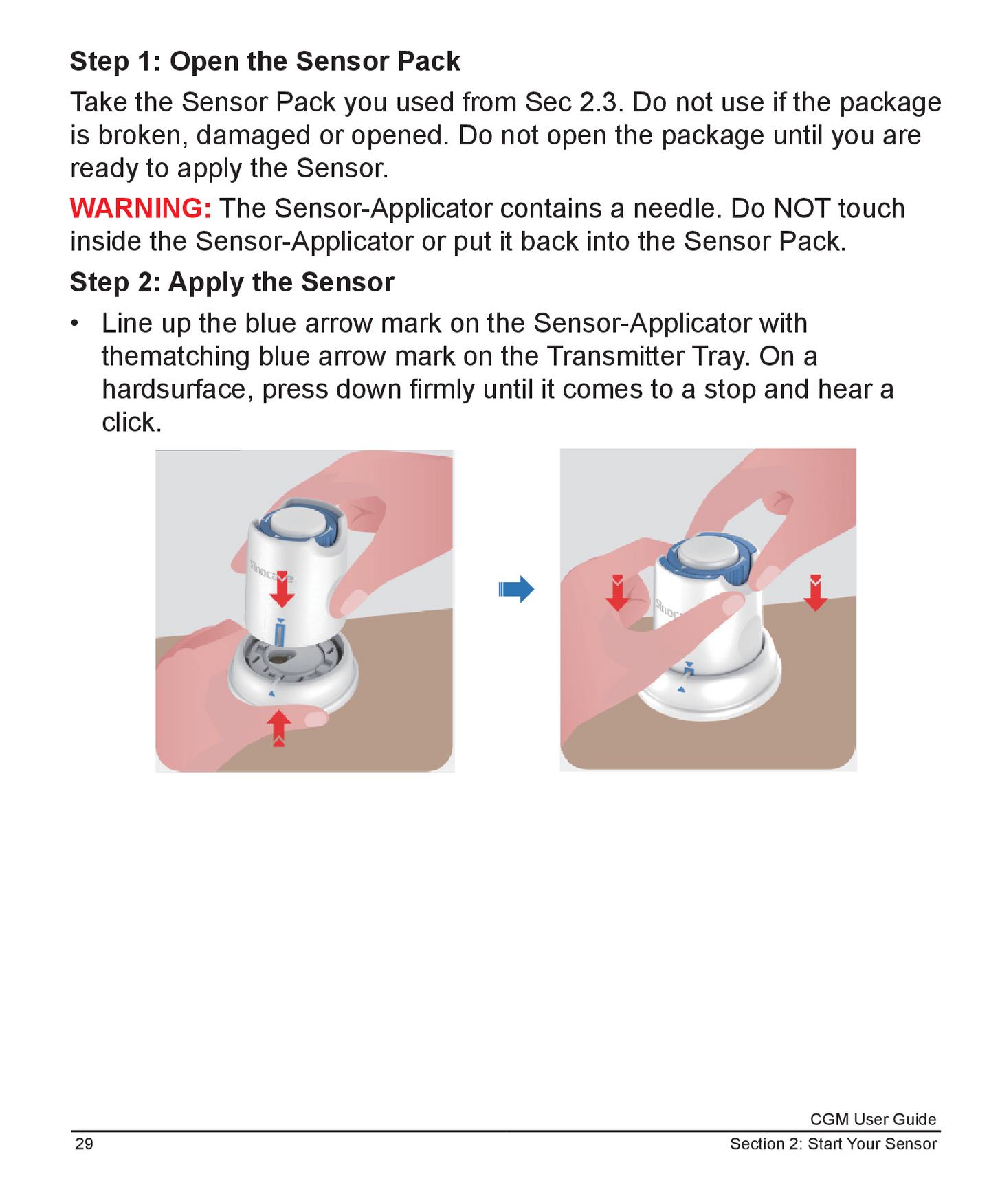 Interact Prosensor Settings User Guide